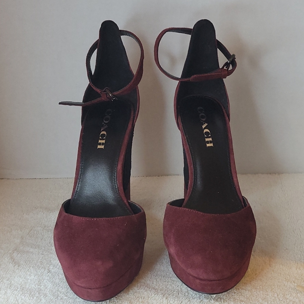 COACH Suade 4.5" Block heel